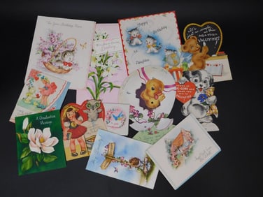 GREETING CARDS VINTAGE ANTIQUE