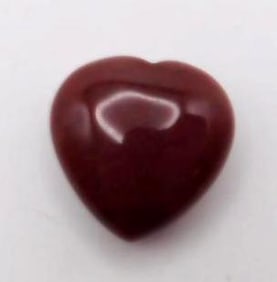 RED JASPER HEART ROCK STONE LAPIDARY SPECIMEN