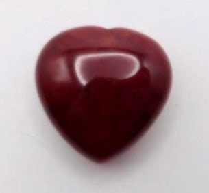 FIRE AGATE HEART ROCK STONE LAPIDARY SPECIMEN