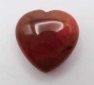 CARNELIAN HEART ROCK STONE LAPIDARY SPECIMEN