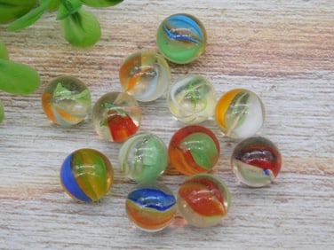 GLASS PLAYING MARBLES