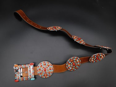 L&B CONCHO BELT SIZE SMALL