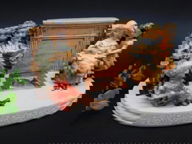 SEBASTIAN MINIATURES AMERICA REMEMBERS FAMILY READS ALOUD  VINTAGE ANTIQUE