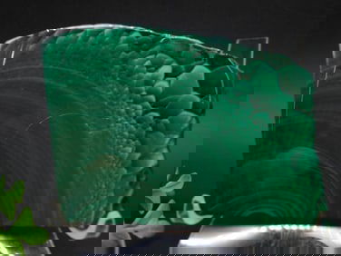 MALACHITE SLAB ROCK STONE LAPIDARY SPECIMEN