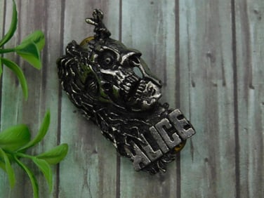 1989 ALICE Metal Pin with Military-Style Clutch Back