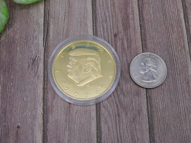 Donald Trump 2024 Commemorative Coin in Protective Case