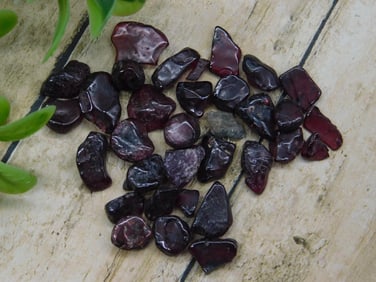 Lot of Small Polished Red Garnet Gemstones 12 Grams