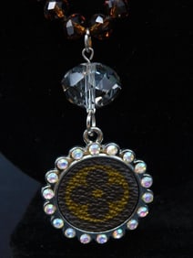 Amber Bead Necklace With Decorative Pendant