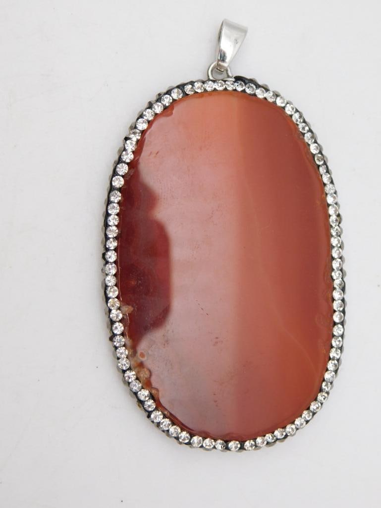AGATE SLICE ROCK STONE LAPIDARY SPECIMEN: AGATE SLICE ROCK STONE LAPIDARY SPECIMEN