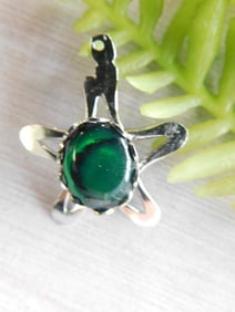 ABALONE STAR PENDANT ROCK STONE LAPIDARY SPECIMEN