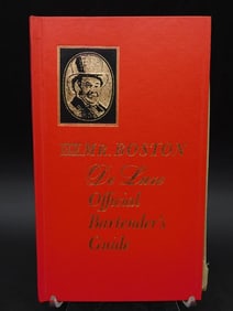 OLD MR BOSTON DE LUXE OFFICIAL BARTENDERS GUIDE BOOK BY LEO COTTON VINTAGE ANTIQUE