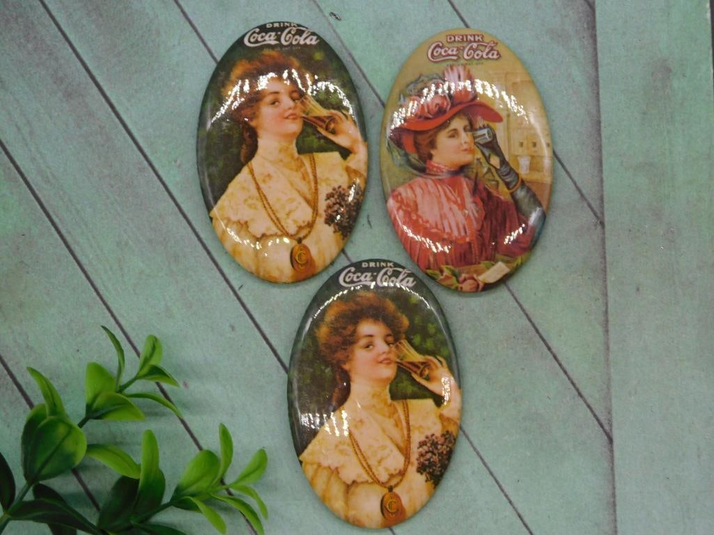 COCA-COLA ADVERTISING POCKET MIRRORS: COCA-COLA ADVERTISING POCKET MIRRORS