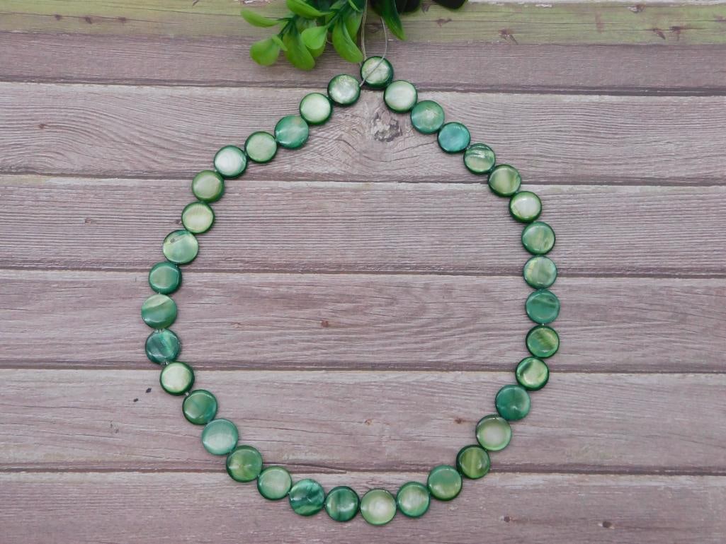 ABALONE BEADS ROCK STONE LAPIDARY SPECIMEN: ABALONE BEADS ROCK STONE LAPIDARY SPECIMEN