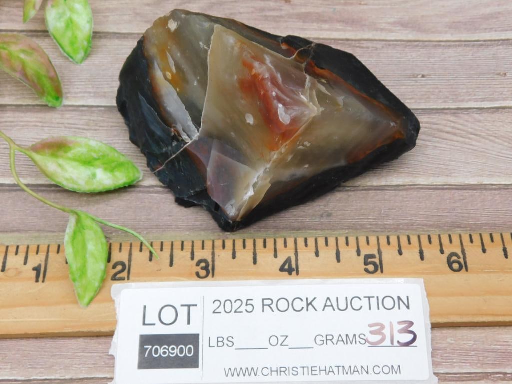 Rough Stone with Multicolor Veins - 3