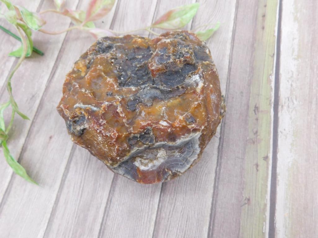 Raw Geode Rock Stone Lapidary Specimen - 2