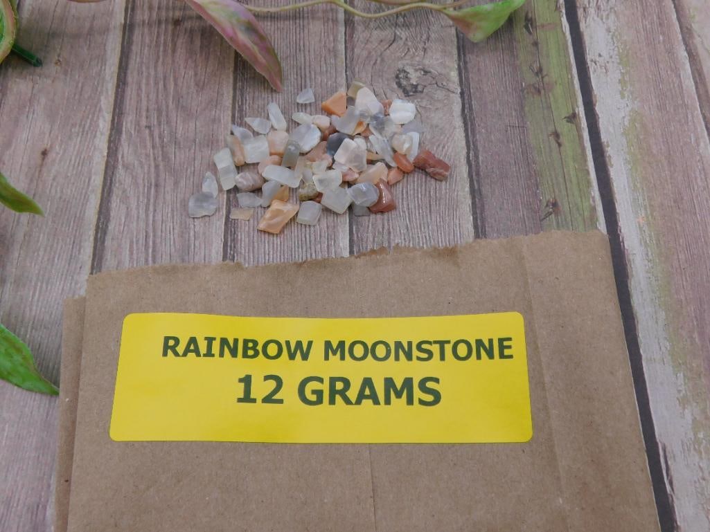 Raw Rainbow Moonstone Gemstones - 2