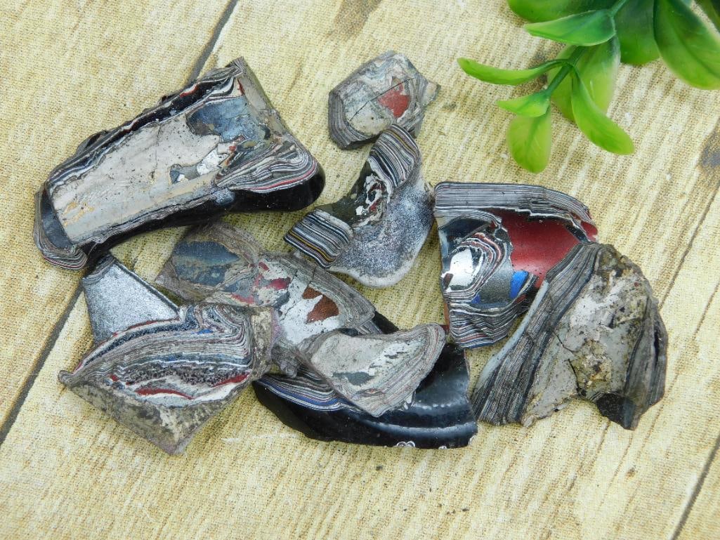 FORDITE MOTOR CITY AGATE ROCK STONE LAPIDARY SPECIMEN: FORDITE MOTOR CITY AGATE ROCK STONE LAPIDARY SPECIMEN