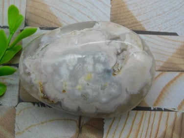 HATMANS FLOWER PETAL AGATE ROCK STONE LAPIDARY SPECIMEN