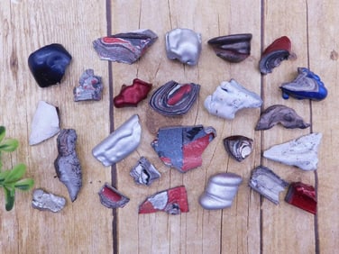 FORDITE MOTOR CITY AGATE ROCK STONE LAPIDARY SPECIMEN