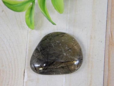 TOURMALATED QUARTZ ROCK STONE LAPIDARY SPECIMEN