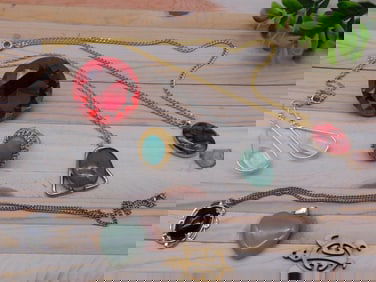 MIXED JEWELRY LOT ROCK STONE LAPIDARY SPECIMEN