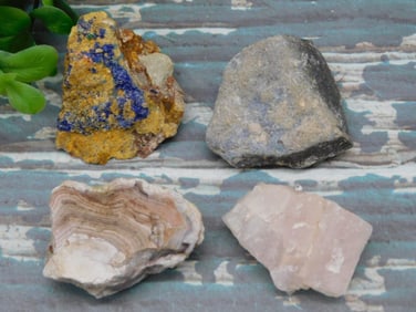 MIXED ROUGH LOT ROCK STONE LAPIDARY SPECIMEN