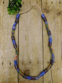 AFRICAN TRADE BEADS ROCK STONE LAPIDARY SPECIMEN