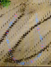 AFRICAN TRADE BEADS ROCK STONE LAPIDARY SPECIMEN