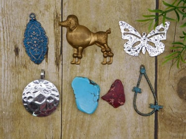 MIXED PENDANTS ROCK STONE LAPIDARY SPECIMEN