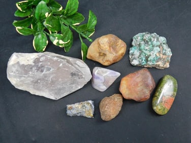 MIXED ROUGH LOT ROCK STONE LAPIDARY SPECIMEN