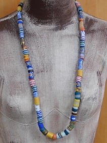 AFRICAN TRADE BEADS ROCK STONE LAPIDARY SPECIMEN