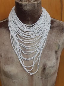 SEED BEAD NECKLACE ROCK STONE LAPIDARY SPECIMEN