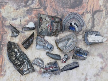 FORDITE MOTOR CITY AGATE ROCK STONE LAPIDARY SPECIMEN