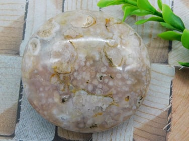 HATMANS FLOWER PETAL AGATE ROCK STONE LAPIDARY SPECIMEN