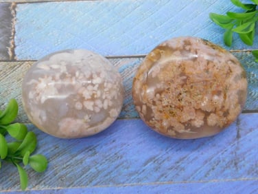 HATMANS FLOWER PETAL AGATE ROCK STONE LAPIDARY SPECIMEN