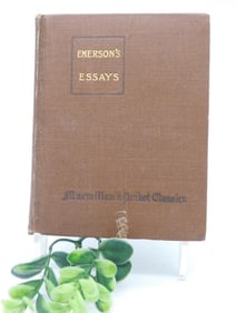 1905 SELECT ESSAYS AND ADDRESSES BOOK BY RALPH WALDO EMERSON VINTAGE ANTIQUE