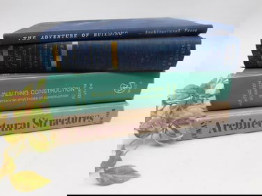 MIXED ARCHITECTURE BOOKS VINTAGE ANTIQUE