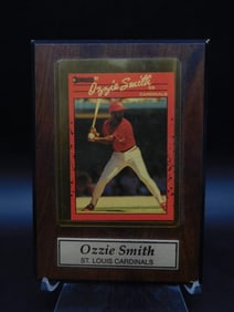 Ozzie Smith St. Louis Cardinals Plaque with Trading Card