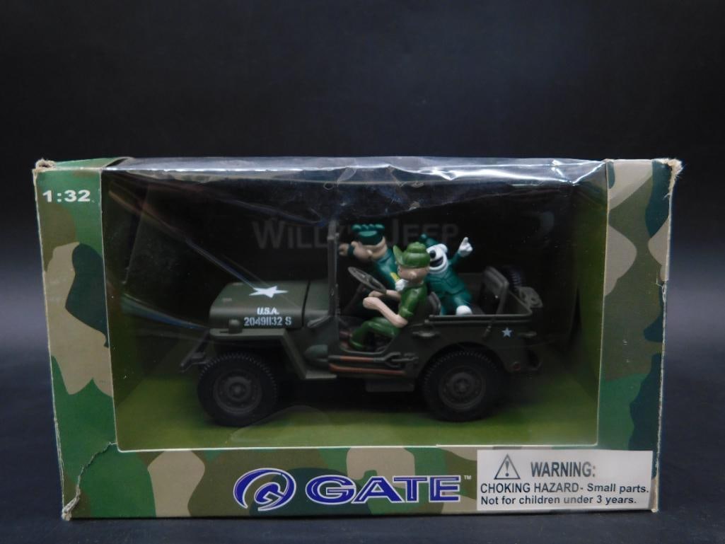 1:32 Scale Gate Willys Jeep Toy Set in Box (1 of 4)