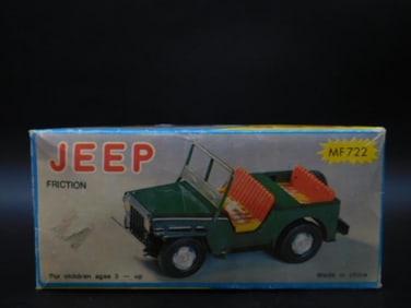 MF722 Friction Jeep Toy in Original Box
