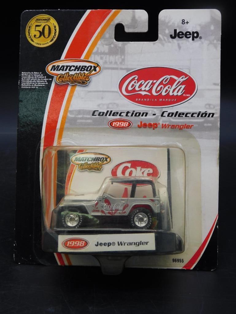 1998 Matchbox Coca-Cola Jeep Wrangler Die-Cast Car (1 of 2)