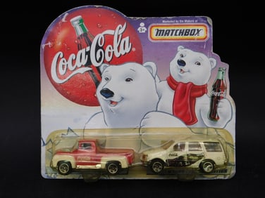 Coca-Cola Matchbox Set: 1956 Ford Pickup & 1998 Expedition