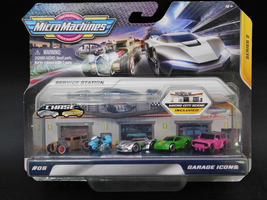 Micro Machines Series 2 Garage Icons Set with Micro City Scene (1 of 2)