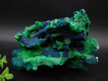 Azurite and Malachite Specimen with Vibrant Colors Rock Stone Lapidary Specimen