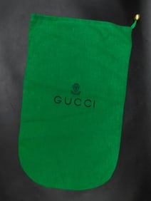 Green Gucci Protective Dust Bag With Drawstring