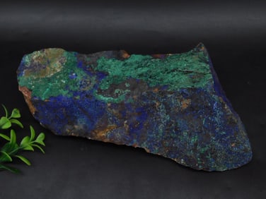 Azurite and Malachite Mineral Specimen, 3.8 Pounds Rock Stone Lapidary Specimen