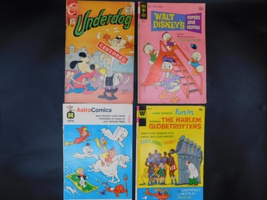 Lot of 4 Comic Books Featuring Iconic Characters (1970-1972)