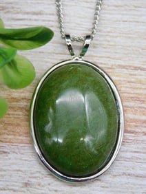 GENUINE STONE PENDANT ON CHAIN NECKLACE ROCK STONE LAPIDARY SPECIMEN