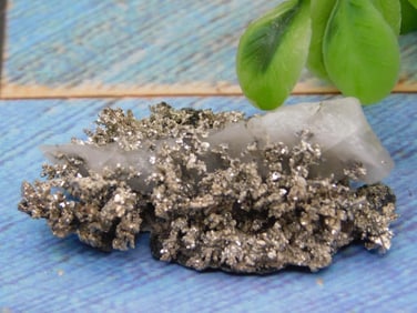 SILVER ON MINERAL MATRIX ROCK STONE LAPIDARY SPECIMEN