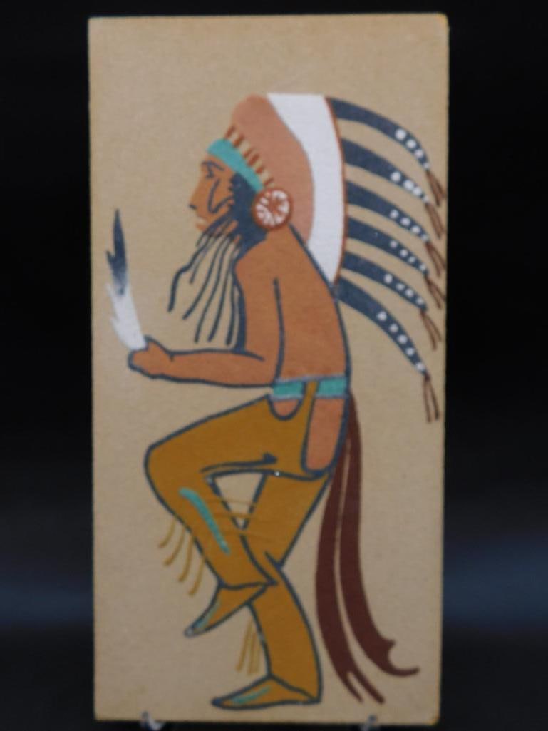 NATIVE AMERICAN PAINTING VINTAGE ANTIQUE: NATIVE AMERICAN PAINTING VINTAGE ANTIQUE